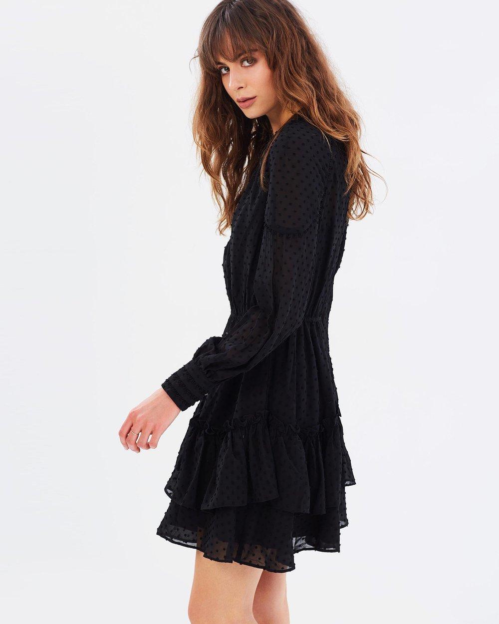 Talulah Sweet Allure Long Sleeve Mini Dress in black size 10 photo 2