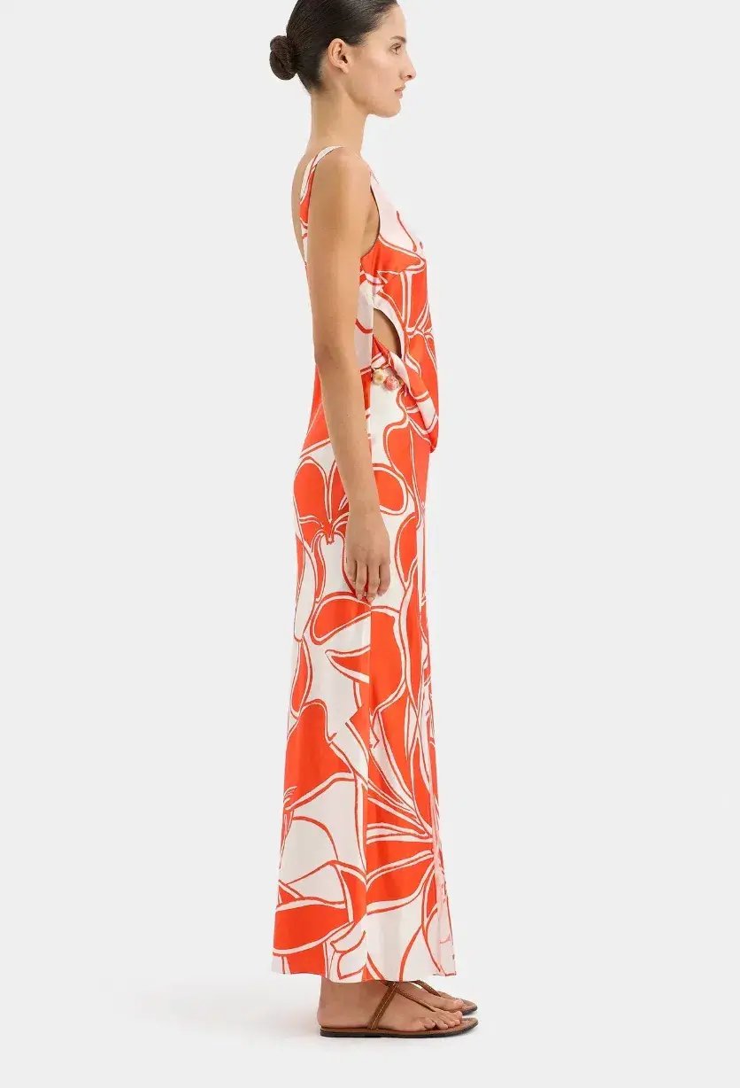 Sir the Label Ramona Twist Bias  Dress Orange Size 1/Au 8 photo 3