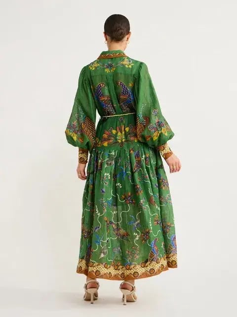 ALEMAIS Birdie Shirtdress in Jade Size 10 AU photo 8