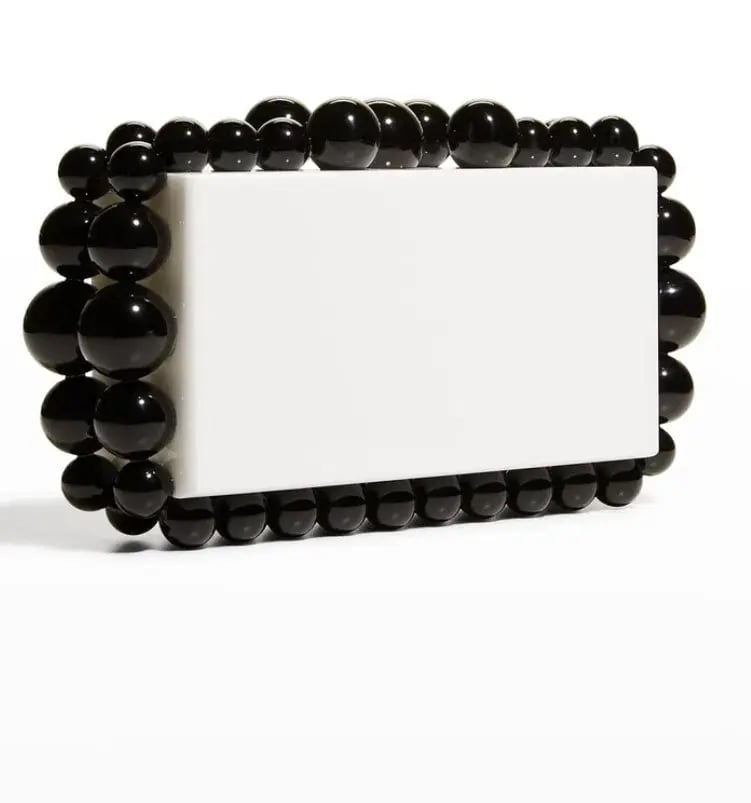 Cult Gaia Eos Clutch Black/White photo 6