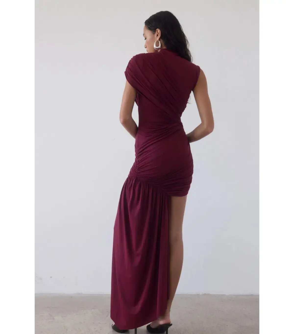 De La Vali Ravenna Mini Dress in Earth Spandex Jersey Size AU 8 photo 3