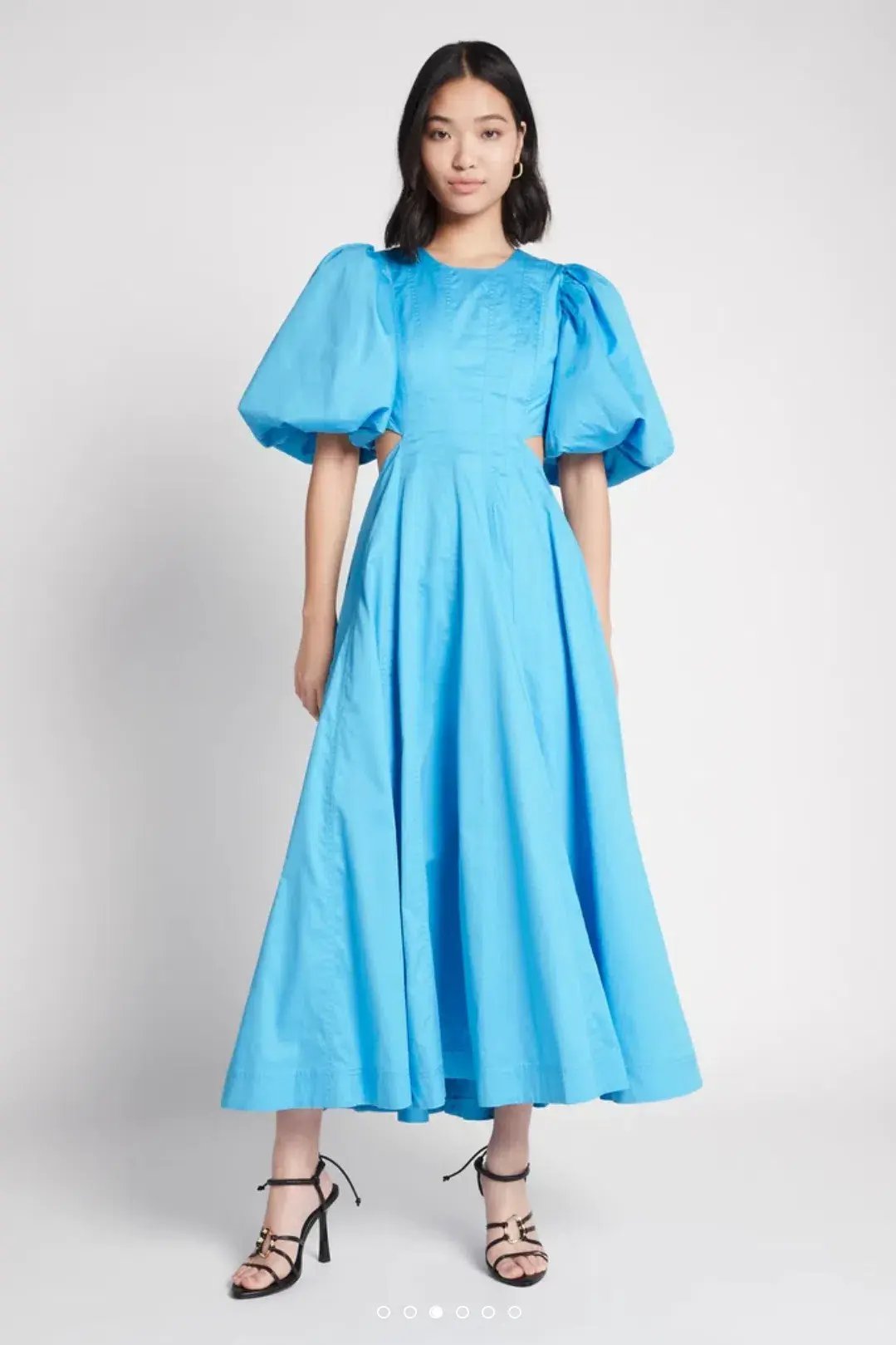 Aje Fallingwater Cut Out Midi Dress Cerulean Blue Size 10 / M photo 2