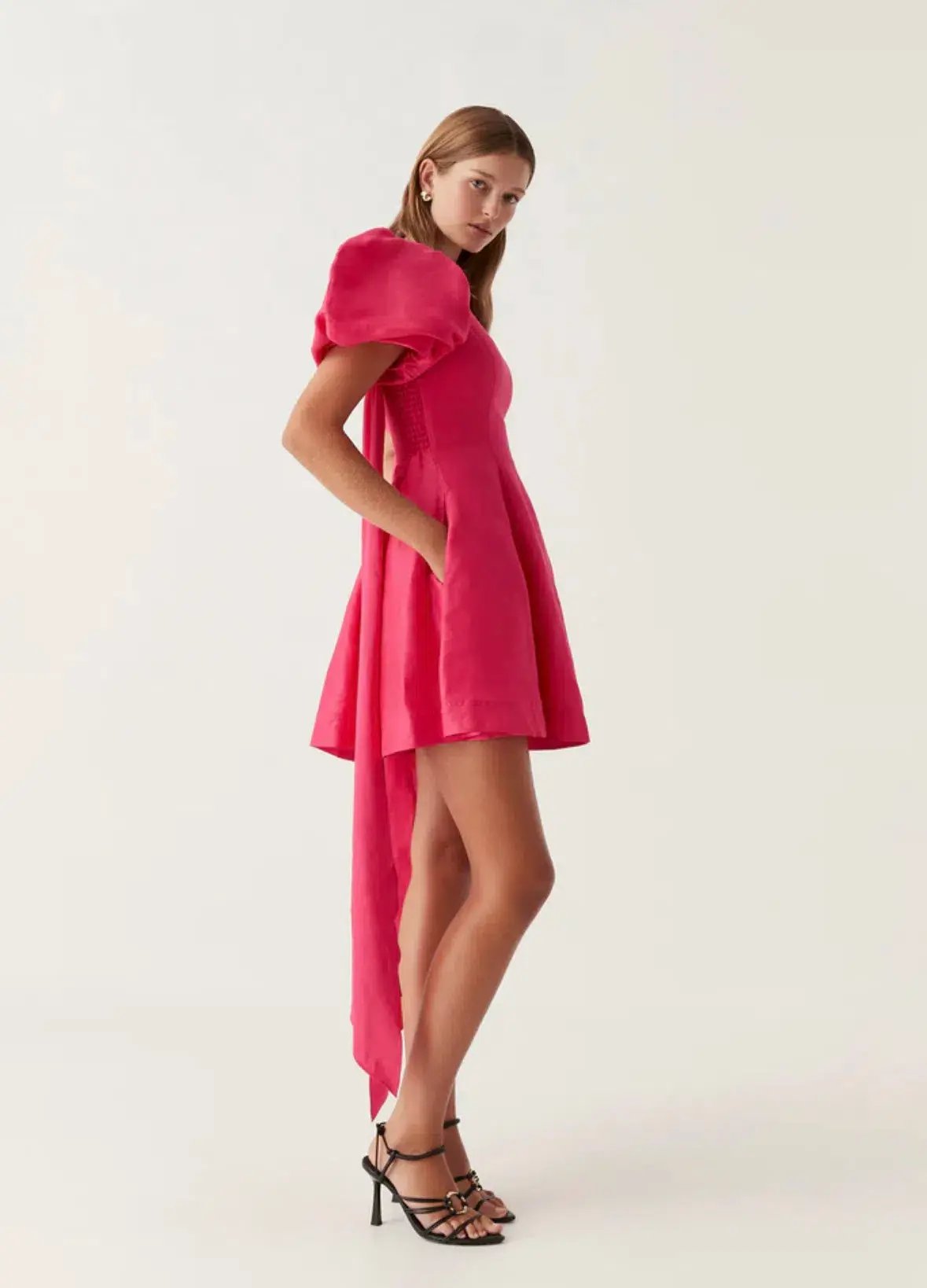 Aje Arista Tulip Sleeve Mini Dress Size 12 photo 4