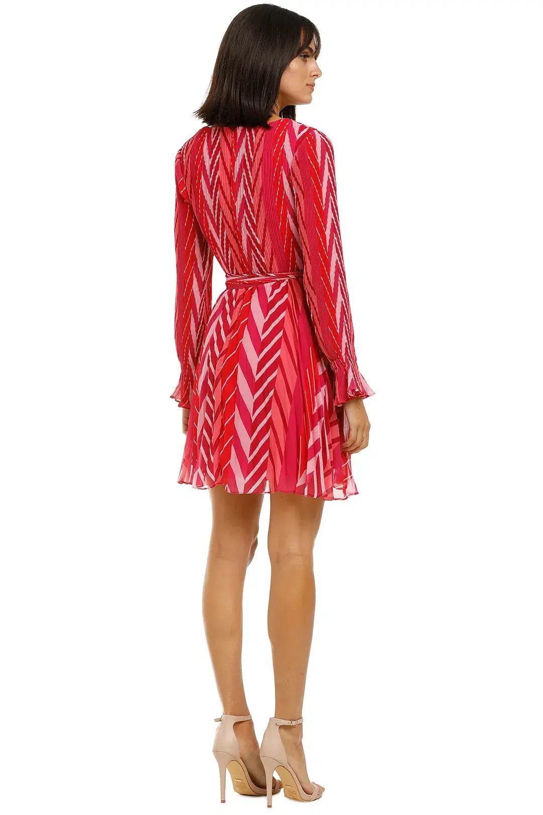 Talulah Sugar & Spice LS Mini Dress in Tango Stripe Size 6 photo 4
