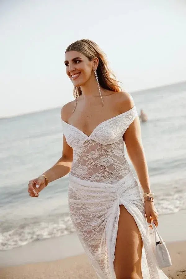 Natalie Rolt  Aubrey Dress White Size M/Size 10 photo 2