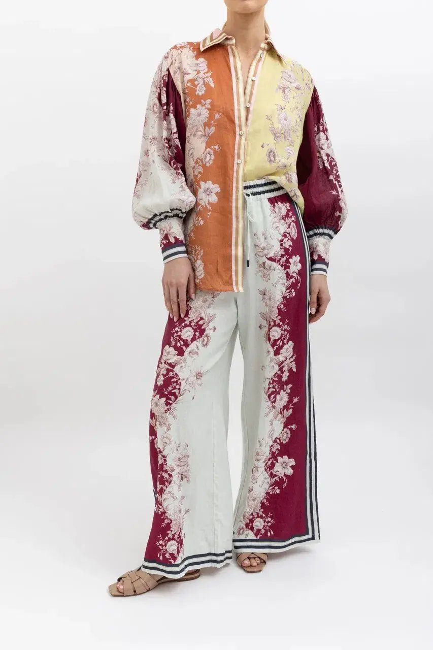 Alemais Marlow Shirt and Pant Set Floral Size AU 10 photo 2
