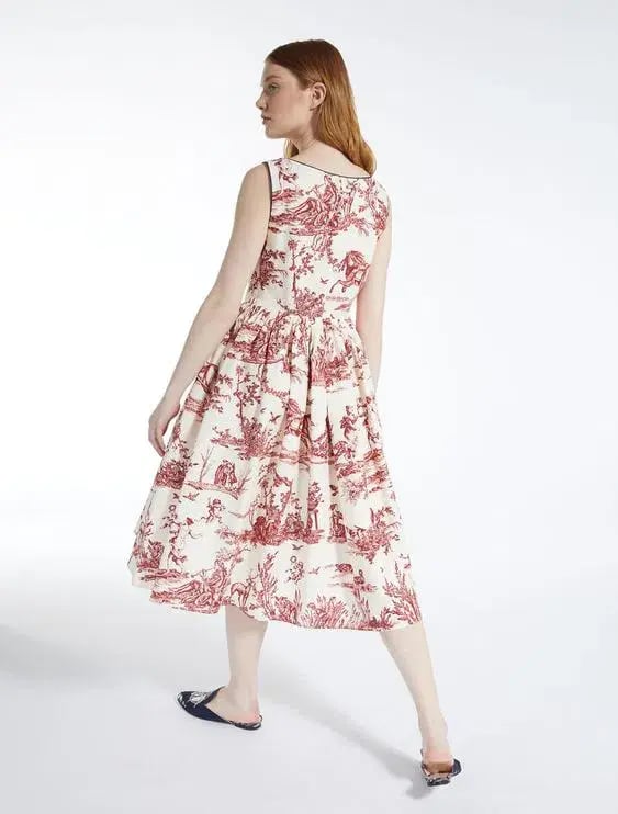Max Mara Trophy Day Dress Print Size 8 photo 2