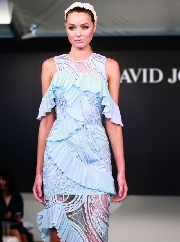 Alice McCall Love Me Like You Do Midi Dress in Ice Blue Size 4 photo 7