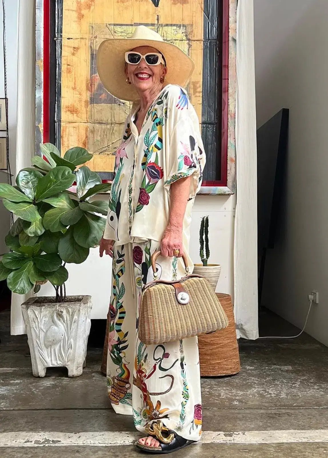 Alemais Meagan Silk Shirt & Pants Set Size 14 photo 4