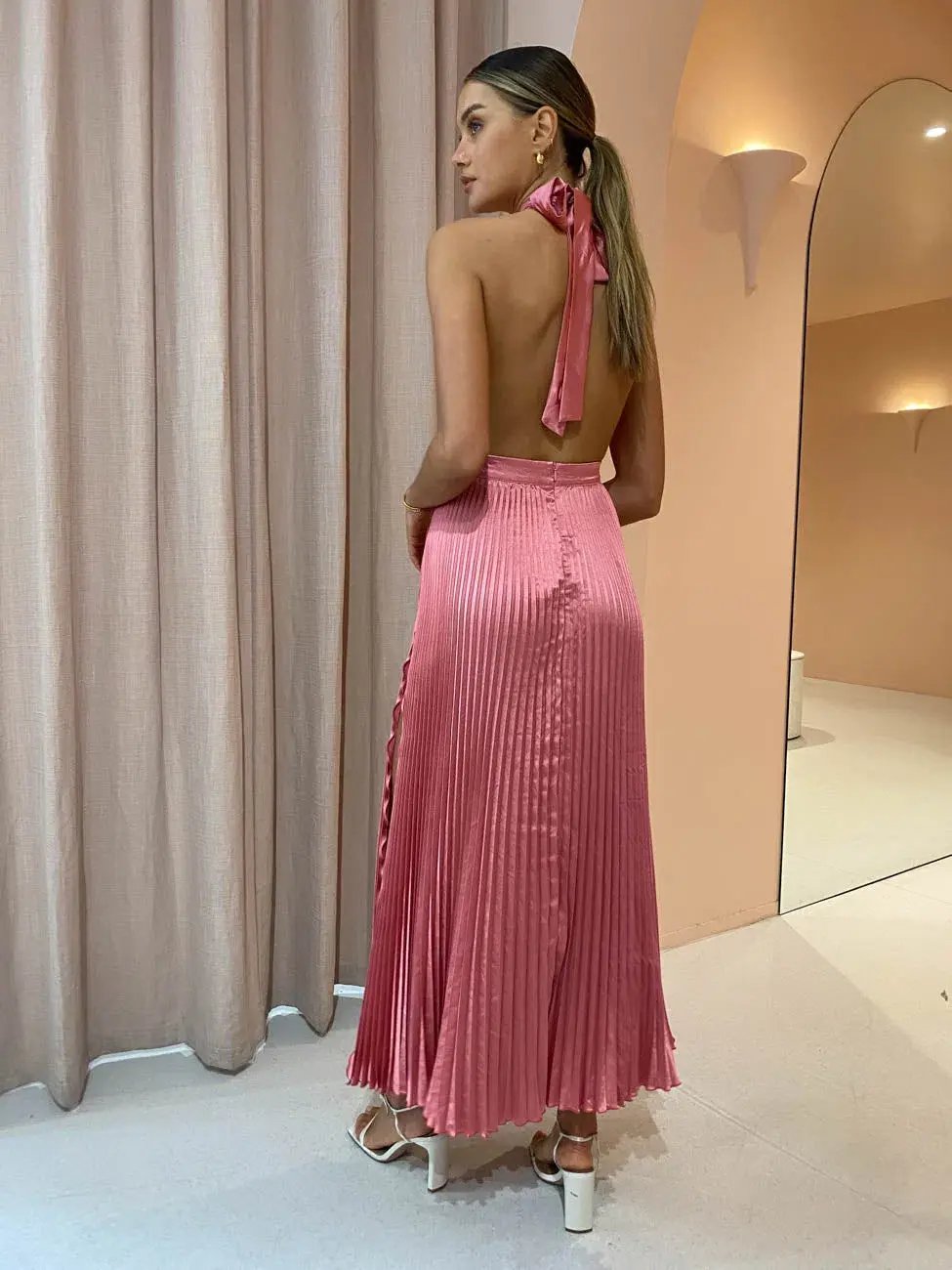 L'idee Renaissance Split Gown Pink Size AU 8 photo 3