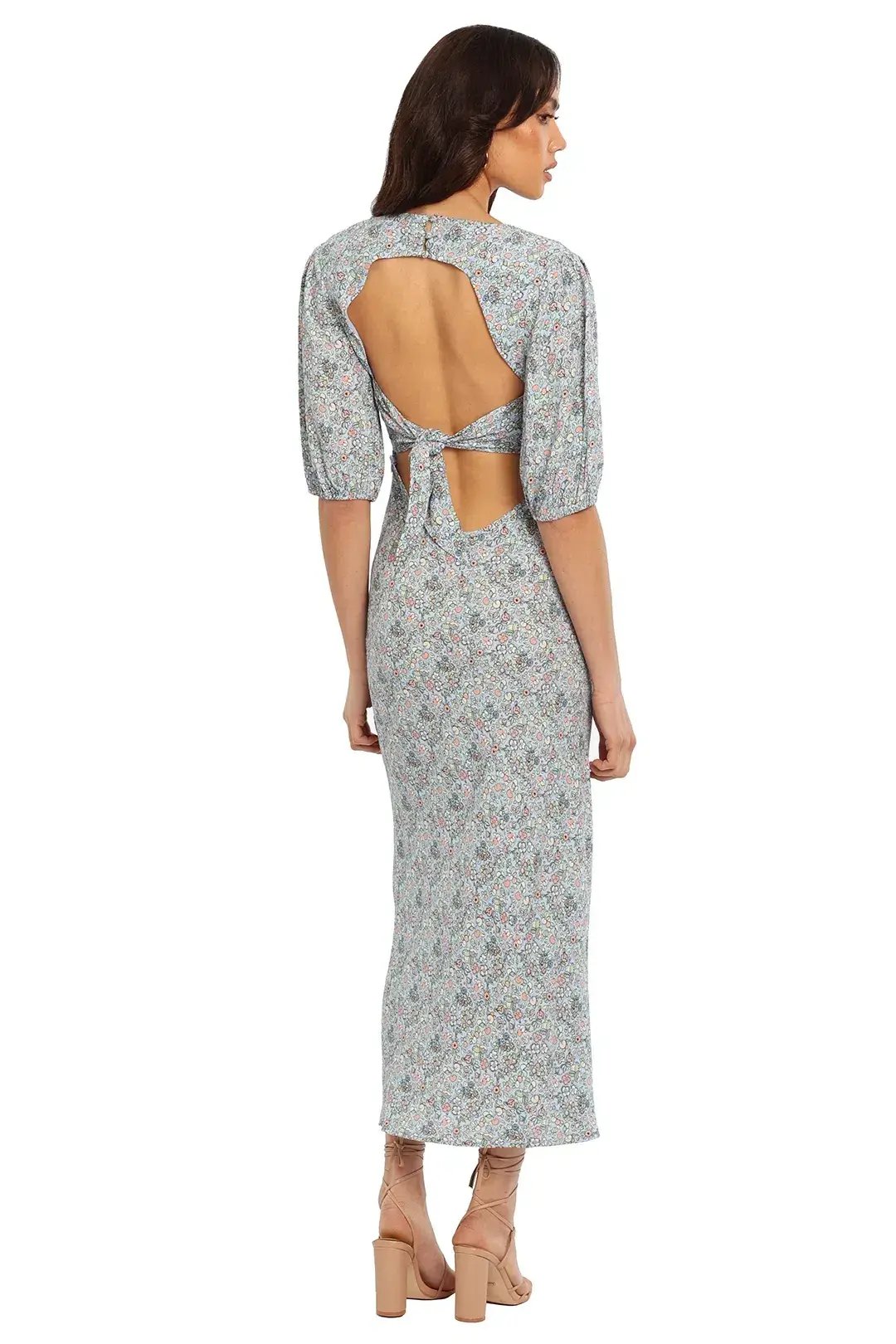 Rixo London Steph Midi Dress Floral Size 14 photo 3