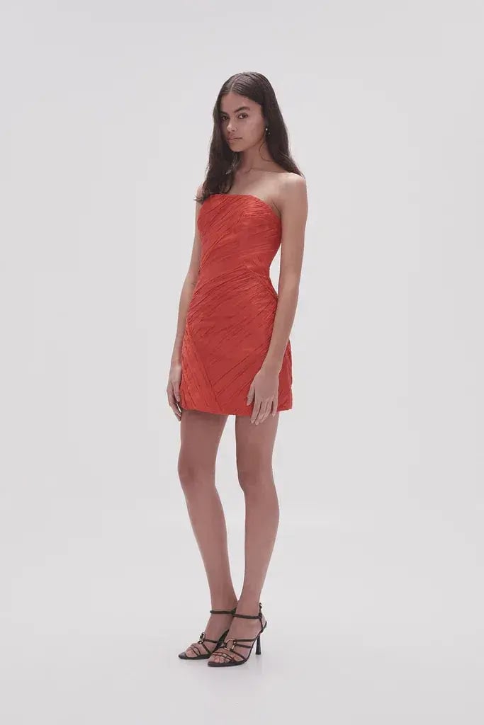 Aje Anima Ruched Mini Dress Size 12 photo 6