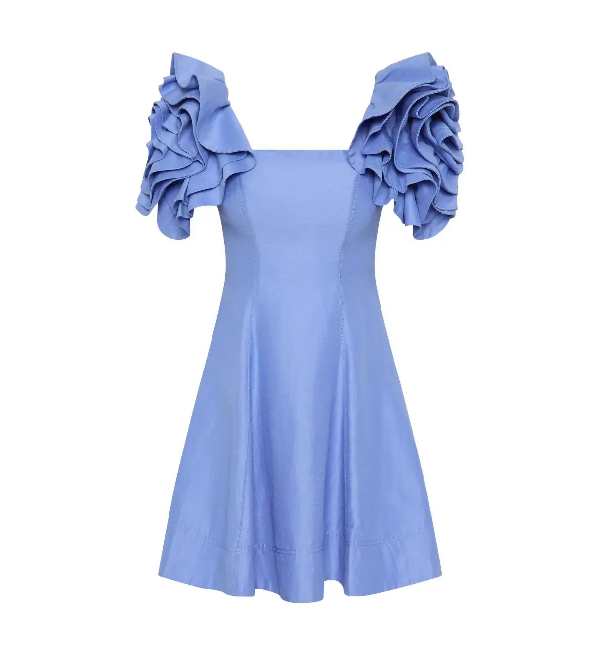 Aje Twyla Mini Dress Oyster Blue Size 8 photo 4
