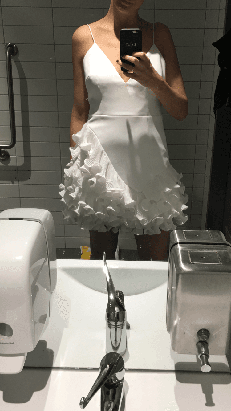 Talulah Golda Ruffle Dress - Ivory photo 3