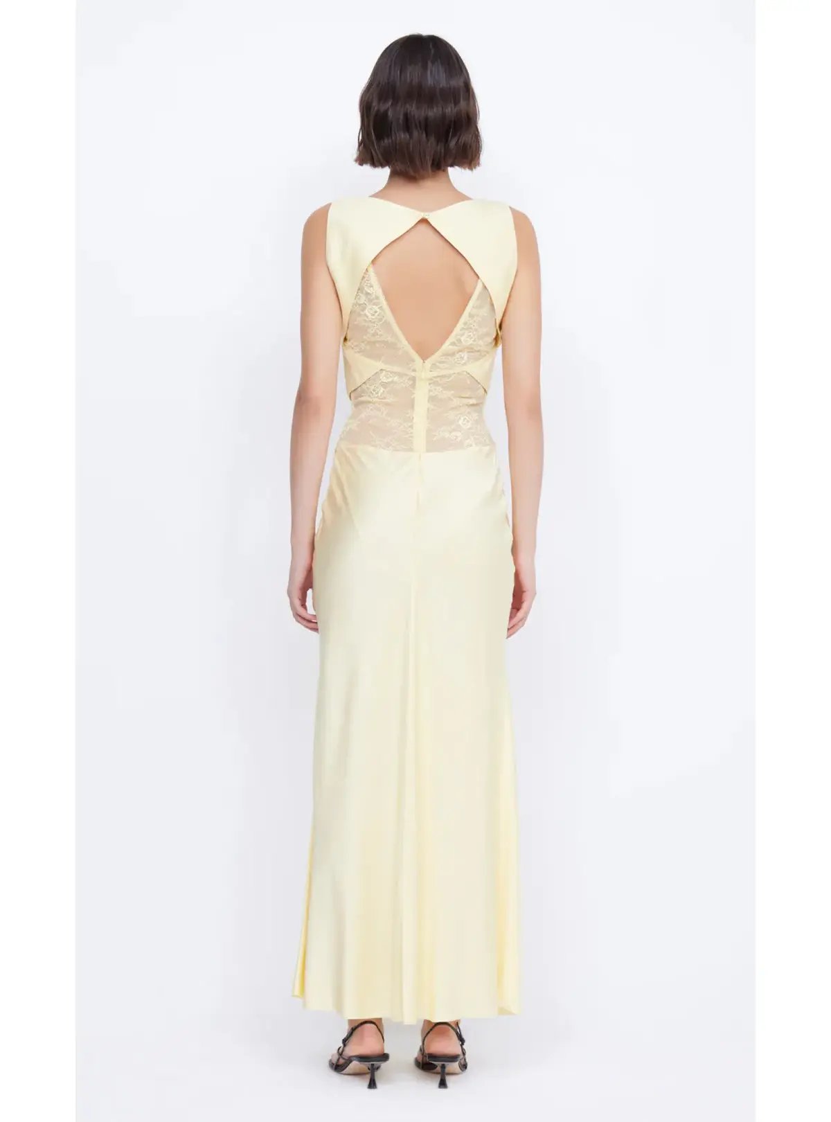 Bec & Bridge Juliette V Neck Maxi Dress Butter Yellow Size AU 8 photo 2
