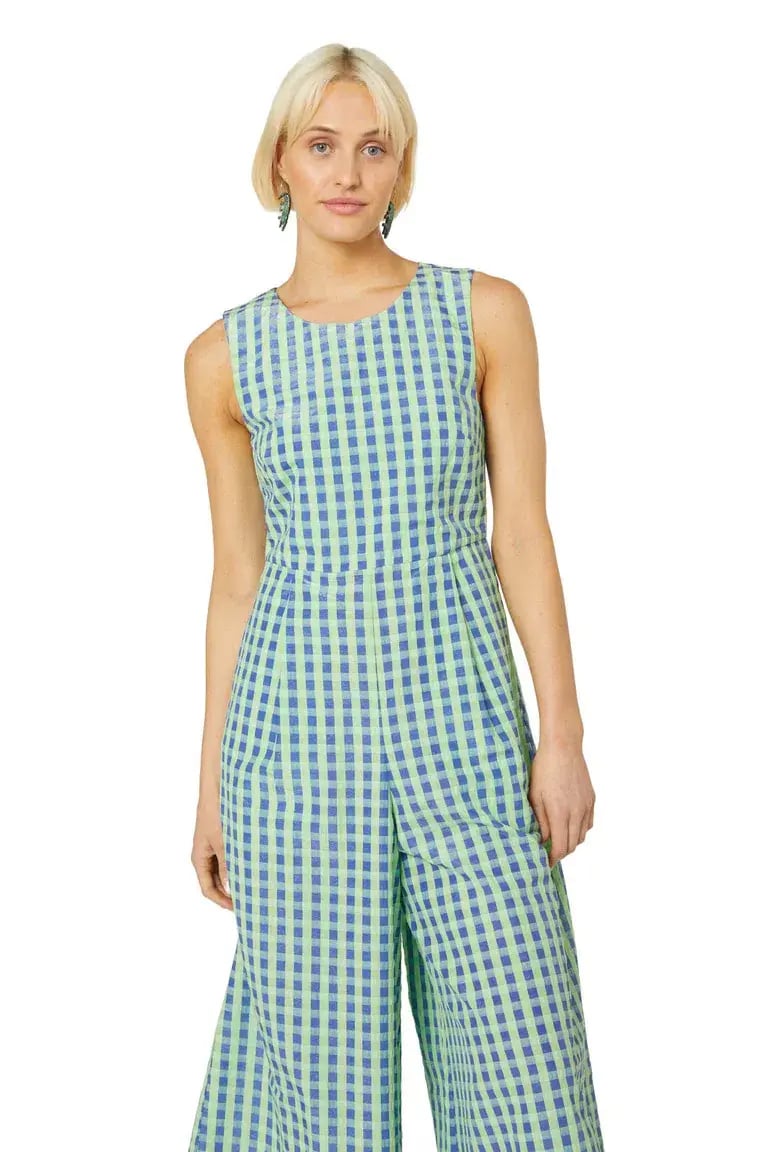 Gorman Stay In Check Pantsuit Green Size AU 16 photo 3
