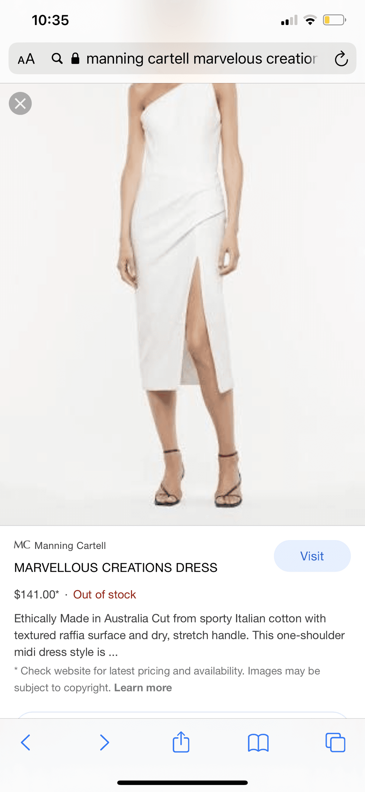 Manning Cartell Marvellous Creations Dress White size 8 photo 5