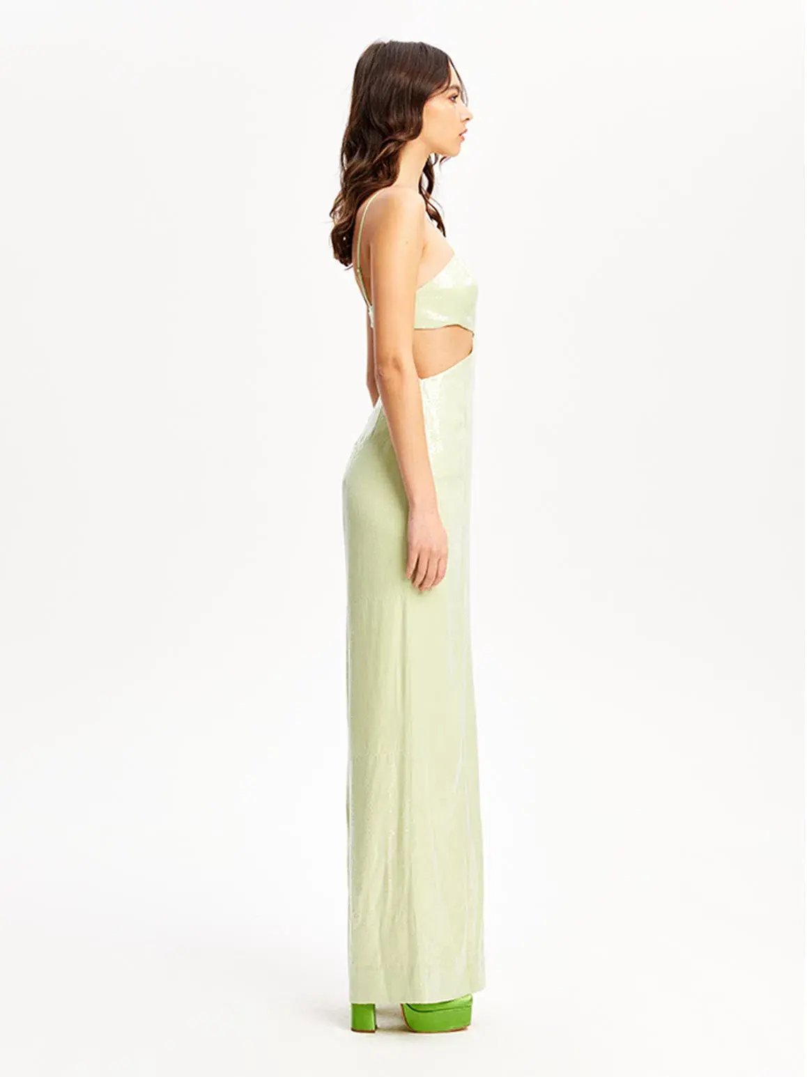 Alice McCall Night Sky Jumpsuit Lime Cream Size 8 photo 4
