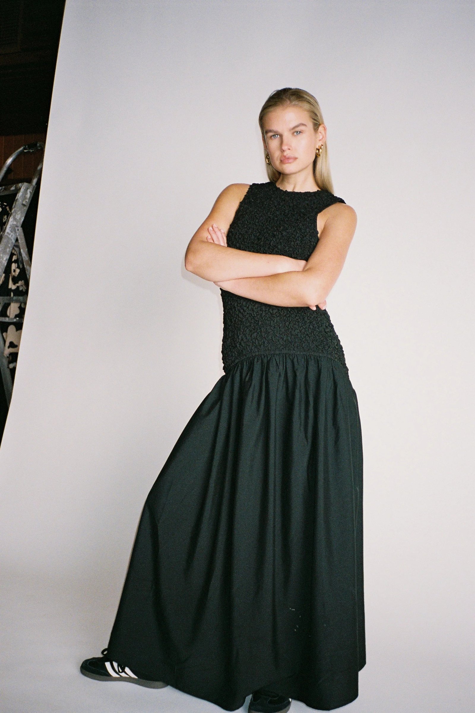 THE WOLF GANG MARISOL MIDI DRESS - NOIR photo 6