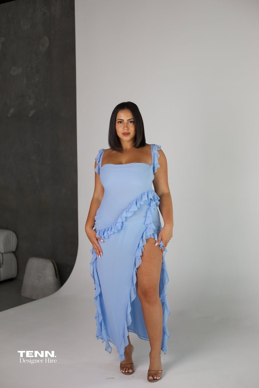House of CB Ariela Dress - Soft Blue photo 2