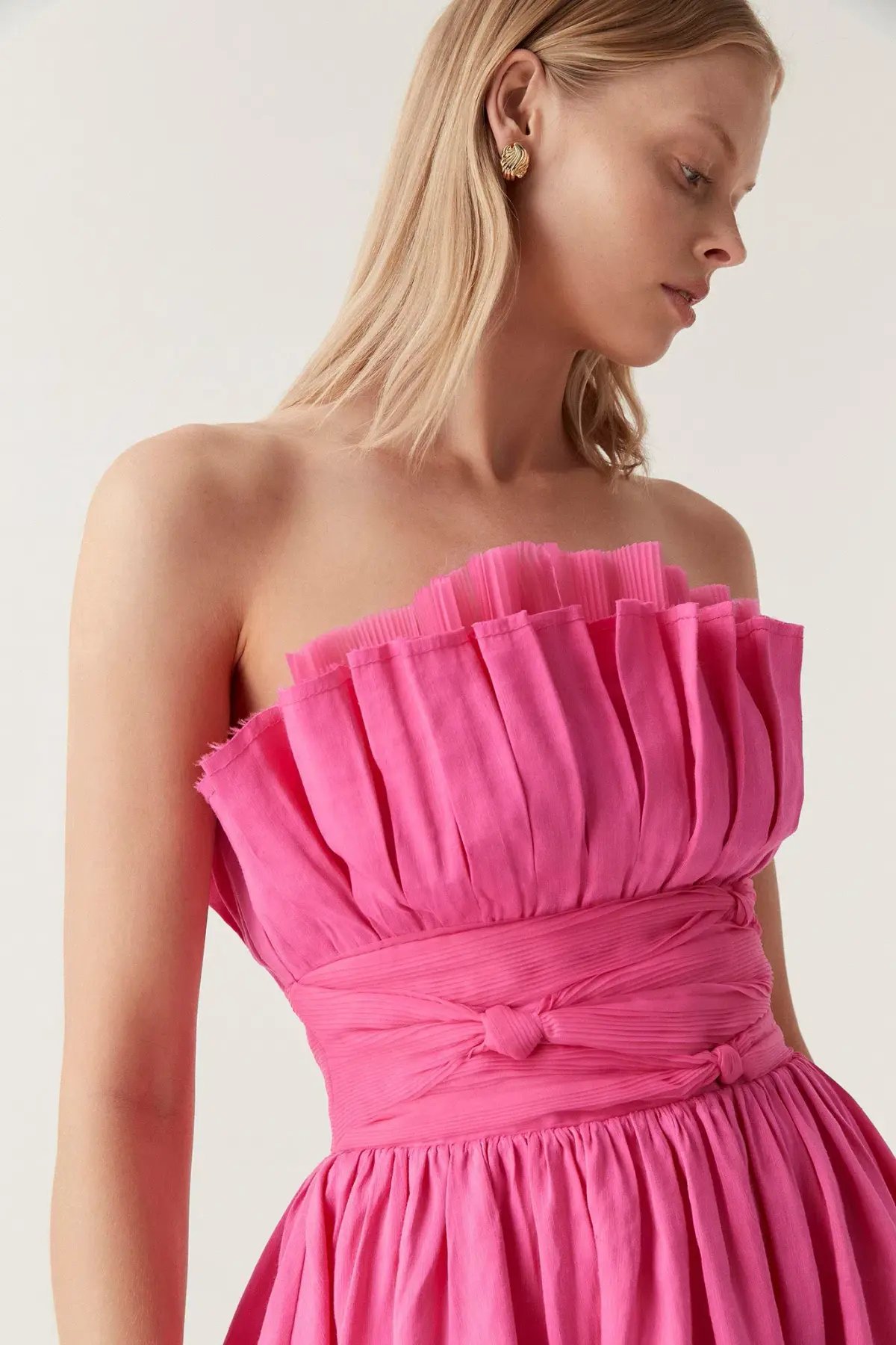 Aje Whisper Layered Mini Dress Pink Size 8 photo 3