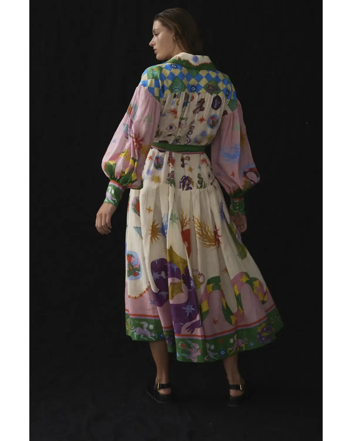 Alemais Seeker Shirtdress Multi Size AU 14 photo 3