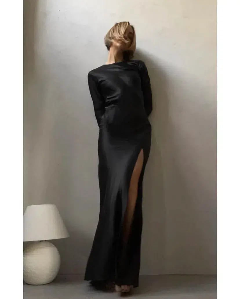 Sir the Label Soleil Long Sleeve Dress Black Size 1 / Au 8 photo 2