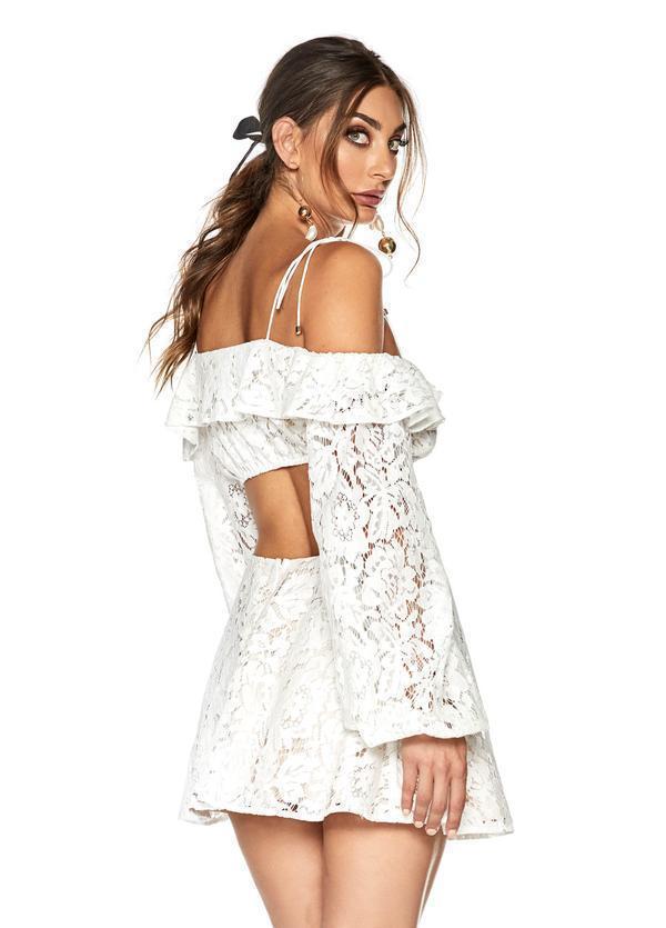 GOLDEN HOUR DRESS - WHITE photo 3