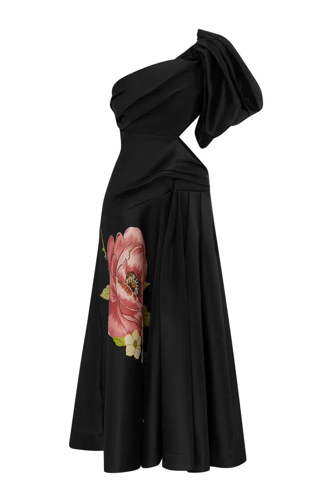 Alemais Regent Noir Gown Black Floral Size 8 photo 3