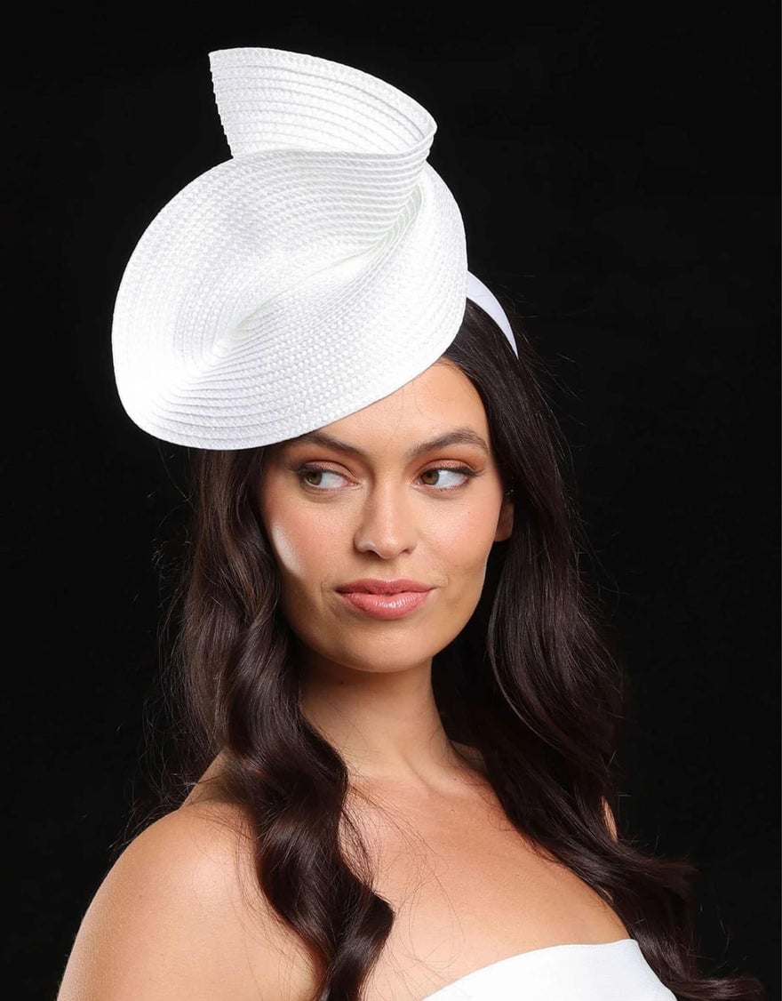 Morgan & Taylor Alexia Fascinator, White photo 4