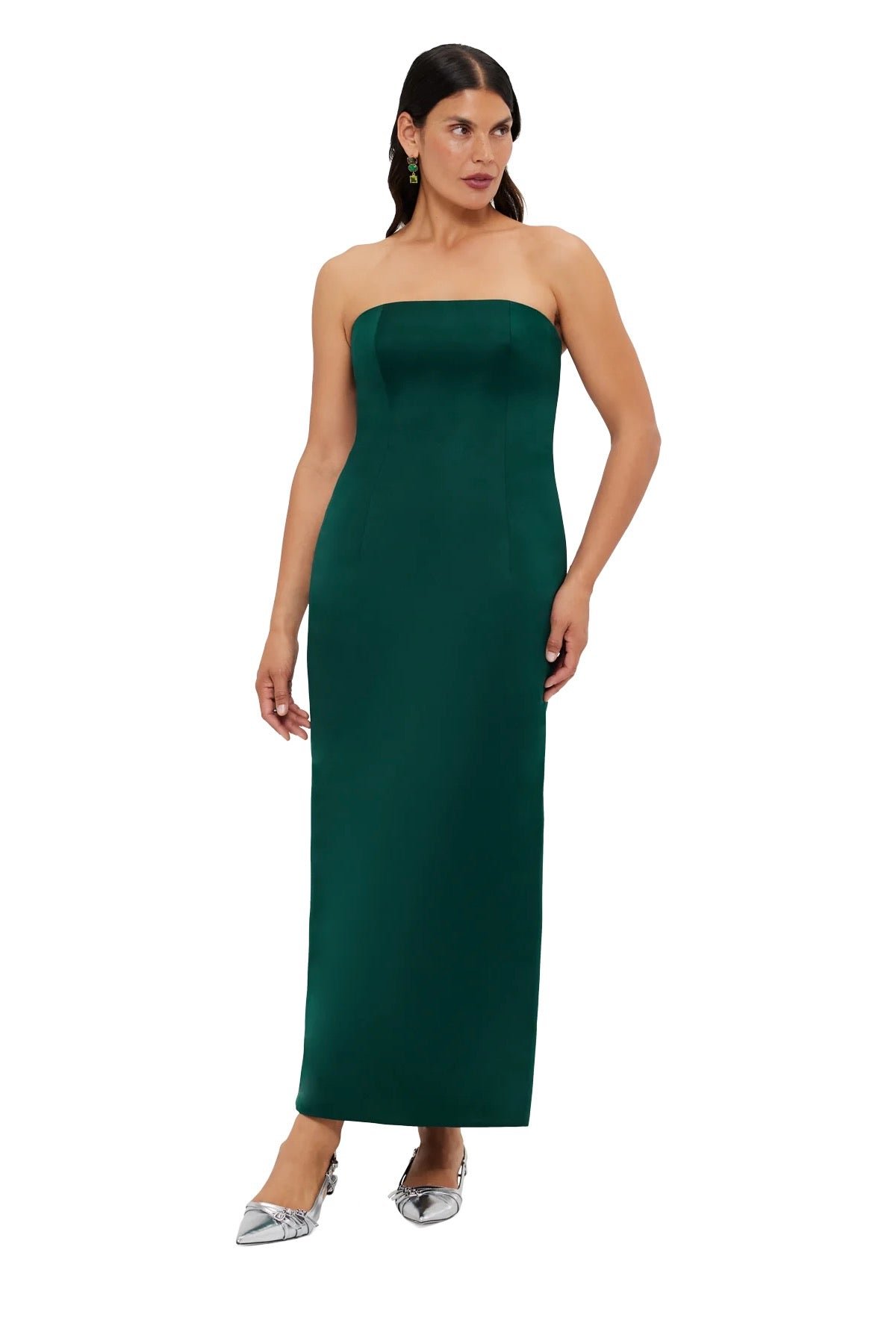 LEO LIN RAYNA BUSTIER MAXI DRESS - EMERALD photo 7