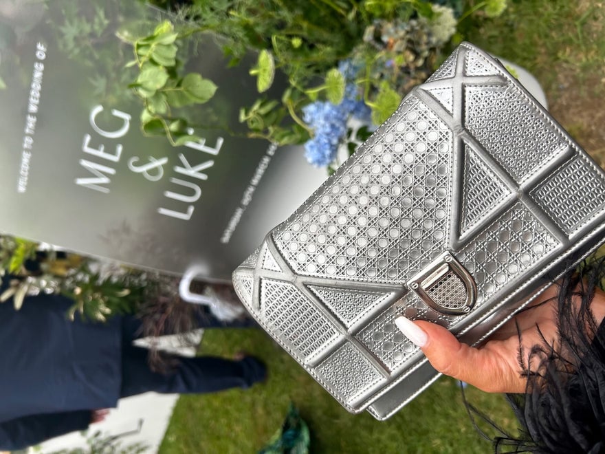 Dior Diorama Silver Handbag photo 3