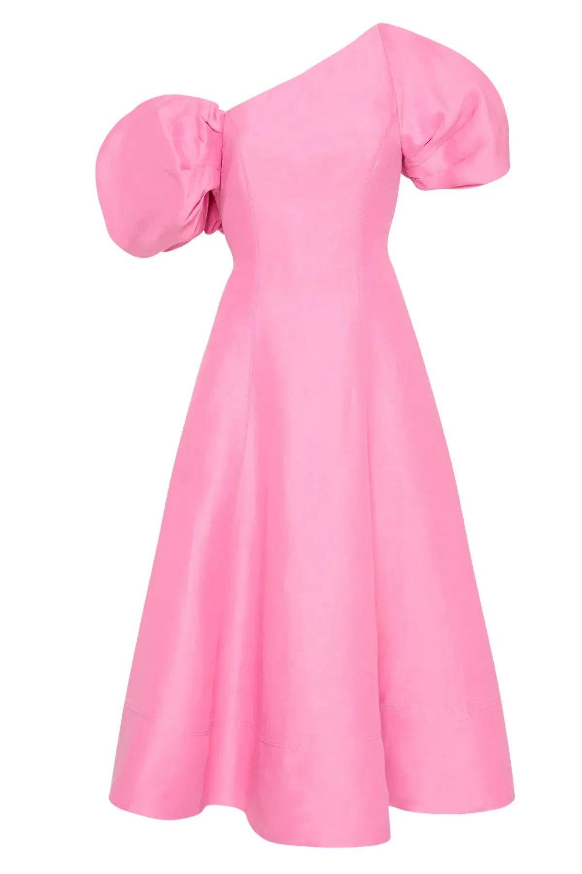 Aje Arista Tulip Sleeve Midi Dress Pink Size 12 photo 3