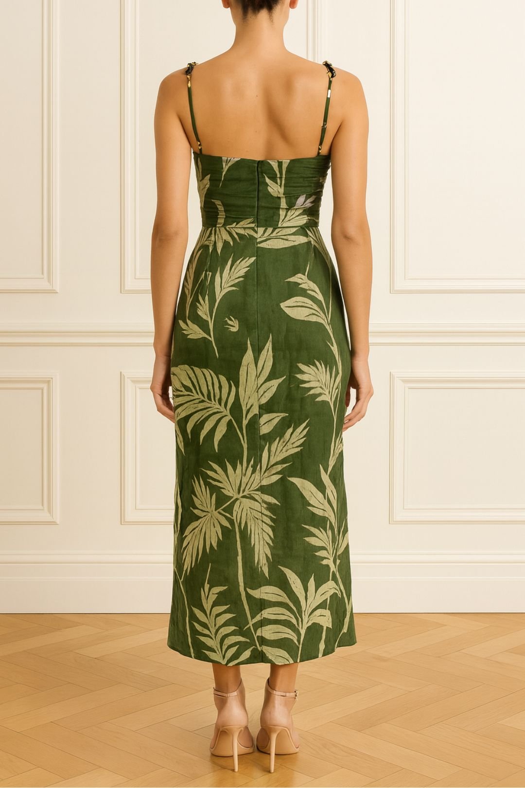 Printed Chiffon Maxi Dress photo 2