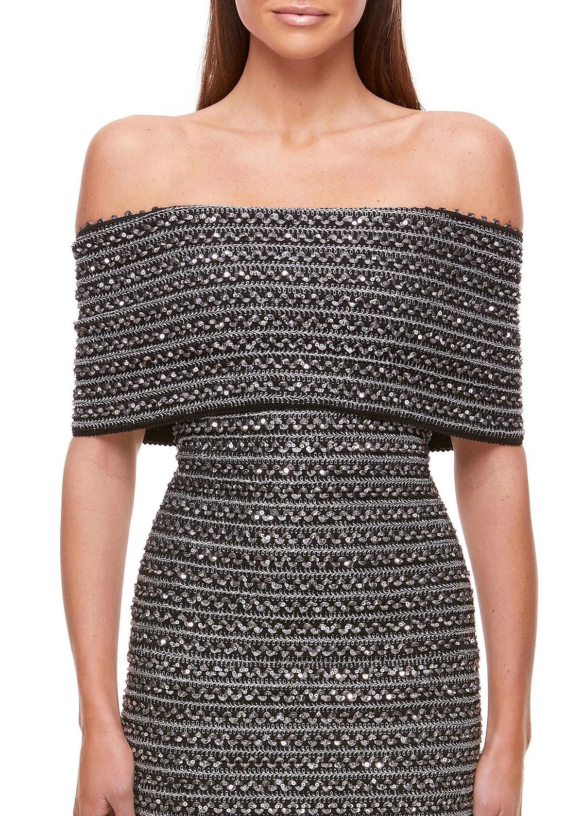 Eliya The Label Lenora Midi Dress Grey Size 8 photo 3