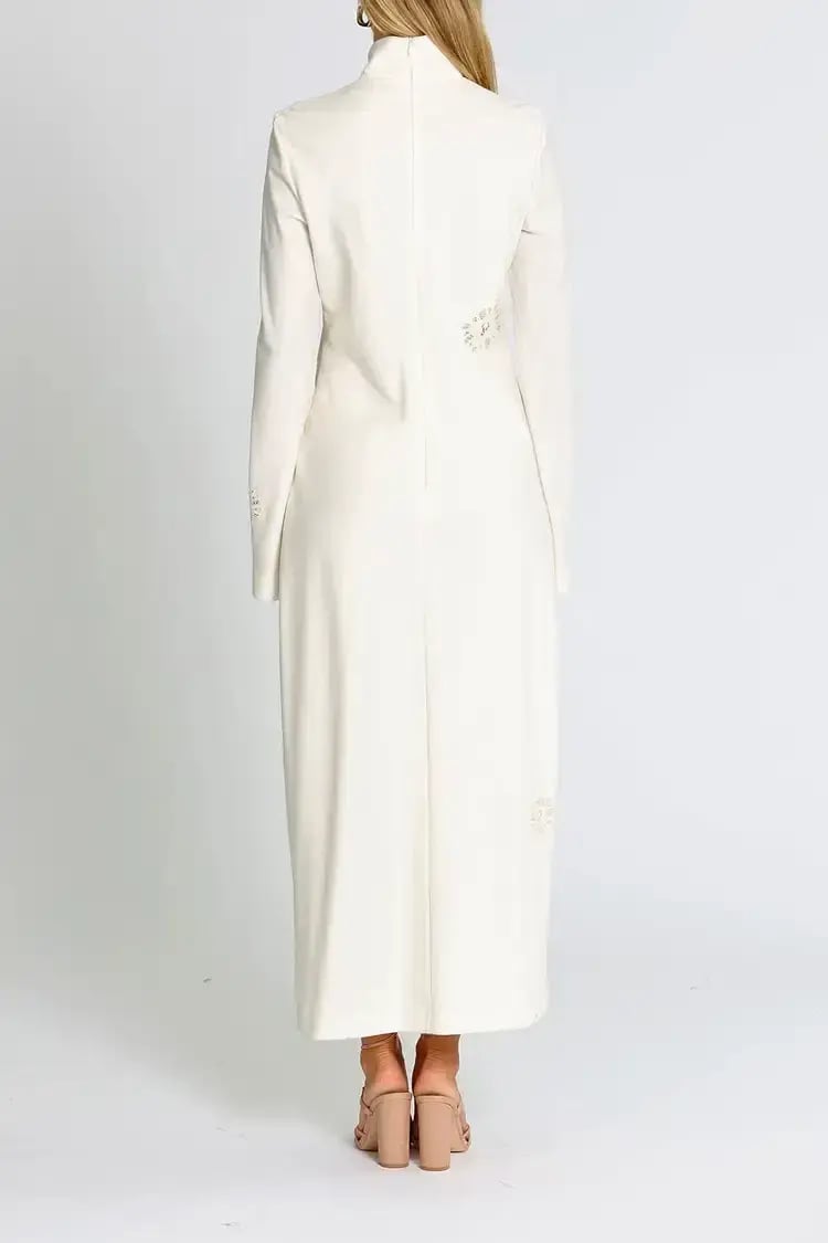 Camilla and Marc Viola Midi Dress in Cream Size 12 photo 3