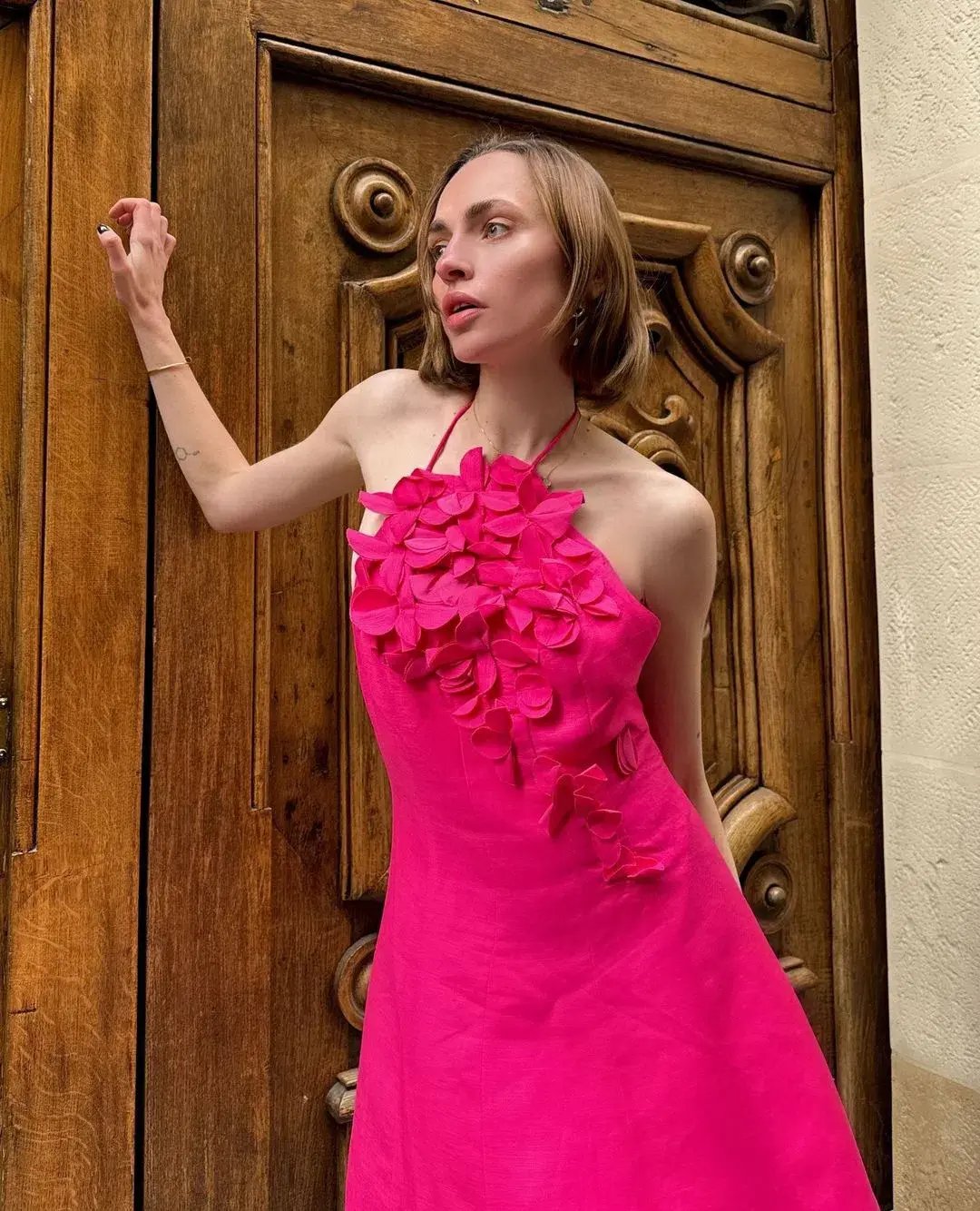 Acler Toren Mini Dress in Pink Size AU 10 photo 8