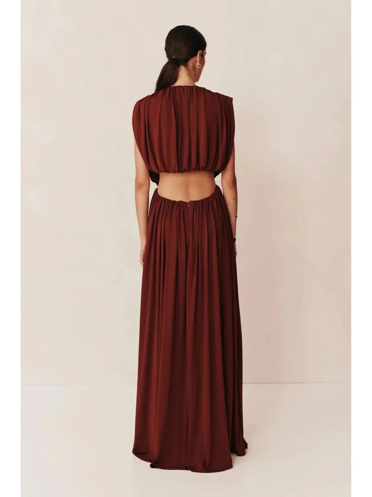 Esse Studios Gossamer Maxi Dress Tempranillo Size AU 8 photo 3