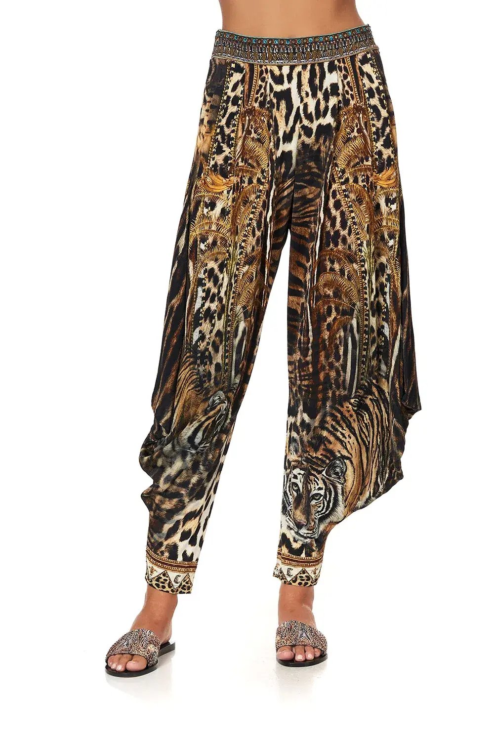 Camilla Jersey Drape Pant Berkeley St After Dark Animal Print Size S / AU 8 photo 4
