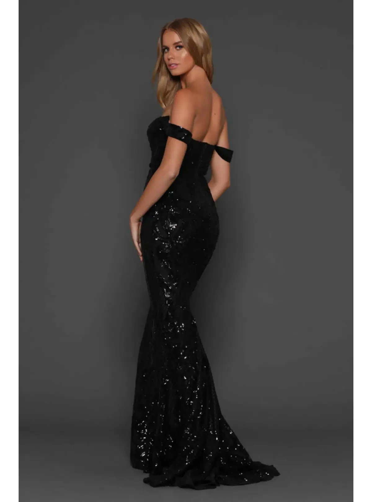 Elle Zeitoune Harris Gown Black Size AU 8 photo 3