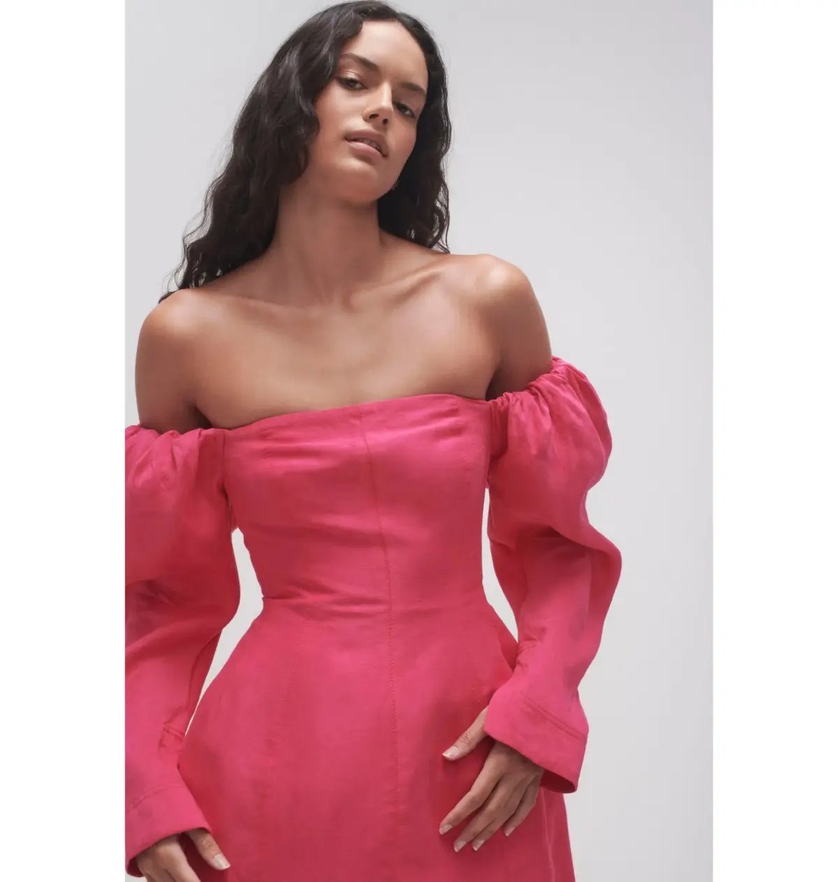 Aje Baret Sleeved Mini Dress Pink Size AU 10 photo 2