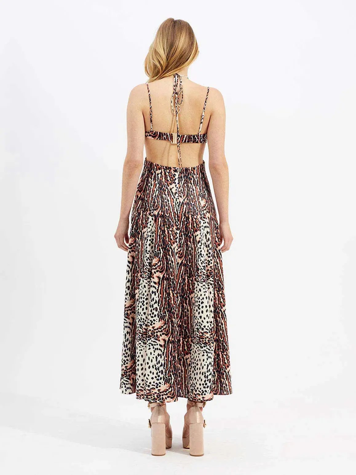 Alice McCall Havana Affair Midi Dress Tigers Eye Size 12 / L photo 3