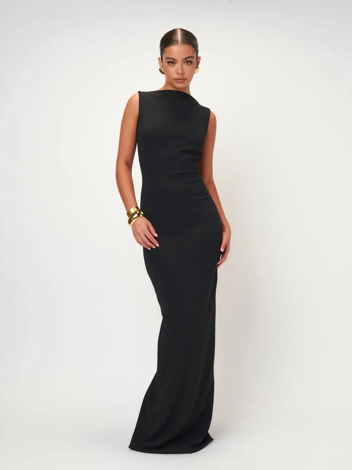 Effie Kats Verona Gown Black Size M / AU 10 photo 2