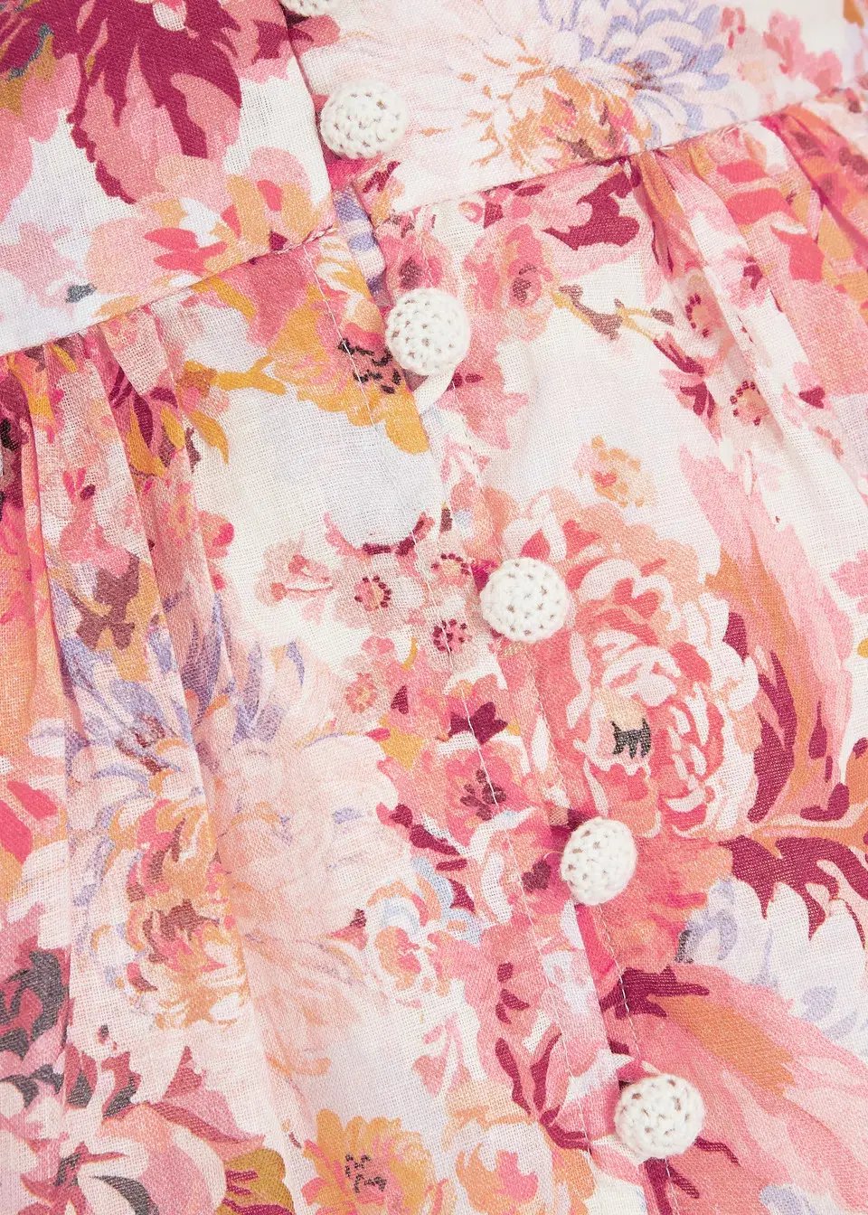 Zimmermann Devi Linen Mini Dress Floral Size 2 / AU 12 photo 4