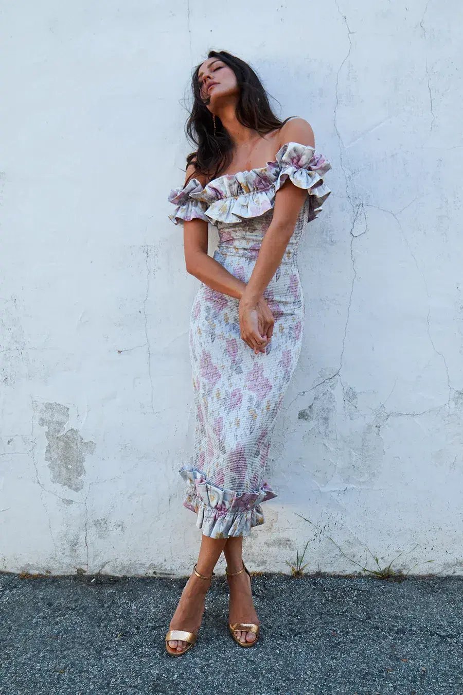 V. Chapman - The Lilac Dress in Floral - Size AU 8 photo 2