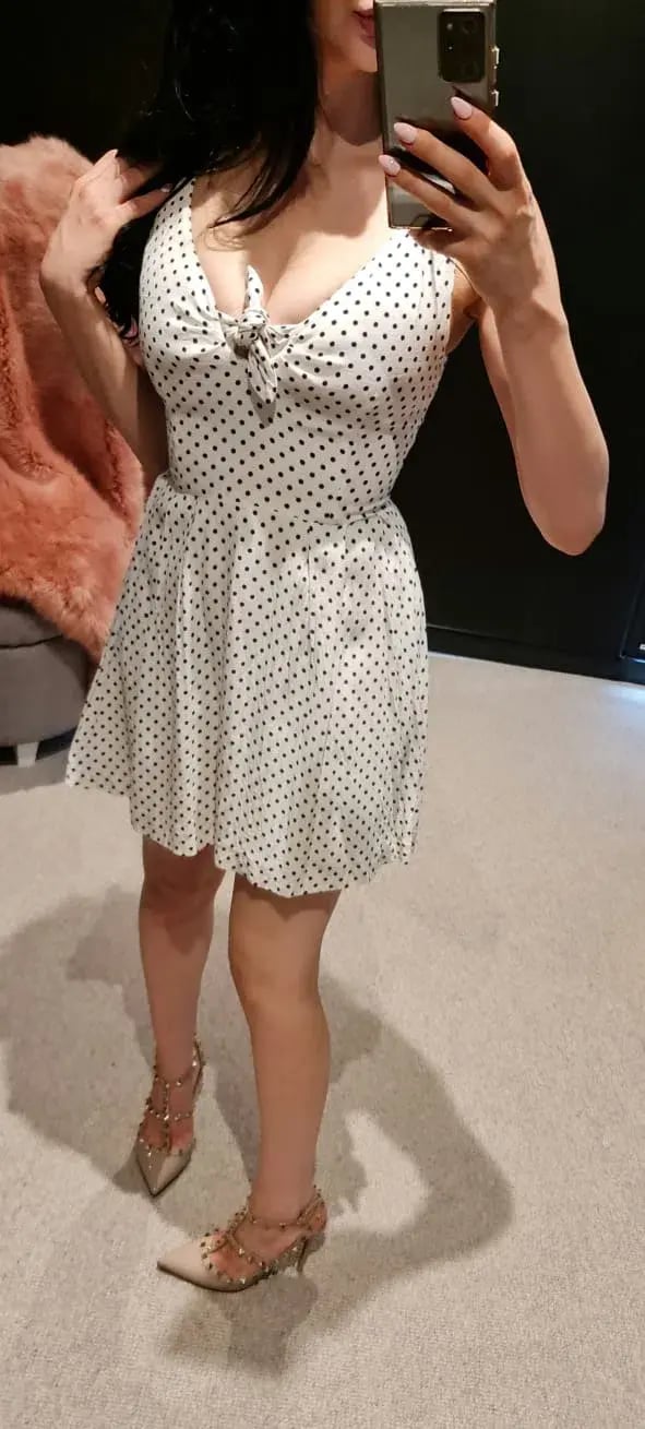 Alannah Hill Polka Dots Mini Dress Print Size 6 photo 2