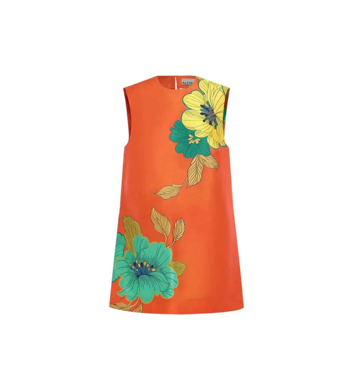 Alemais Piato Mini Dress Orange Floral Size AU 10 photo 6