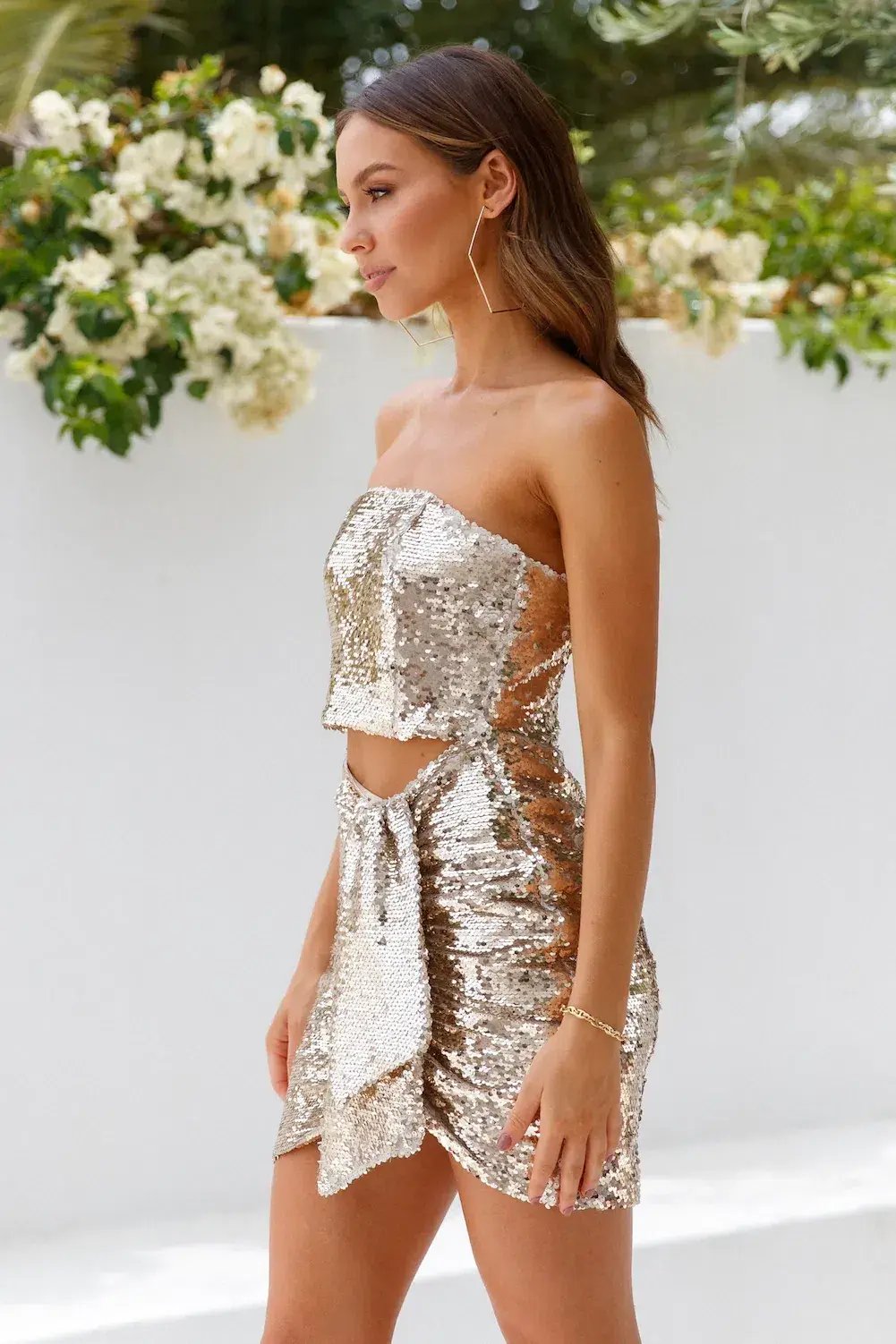 Prem the Label Gloria Dress Gold Size 6 photo 2
