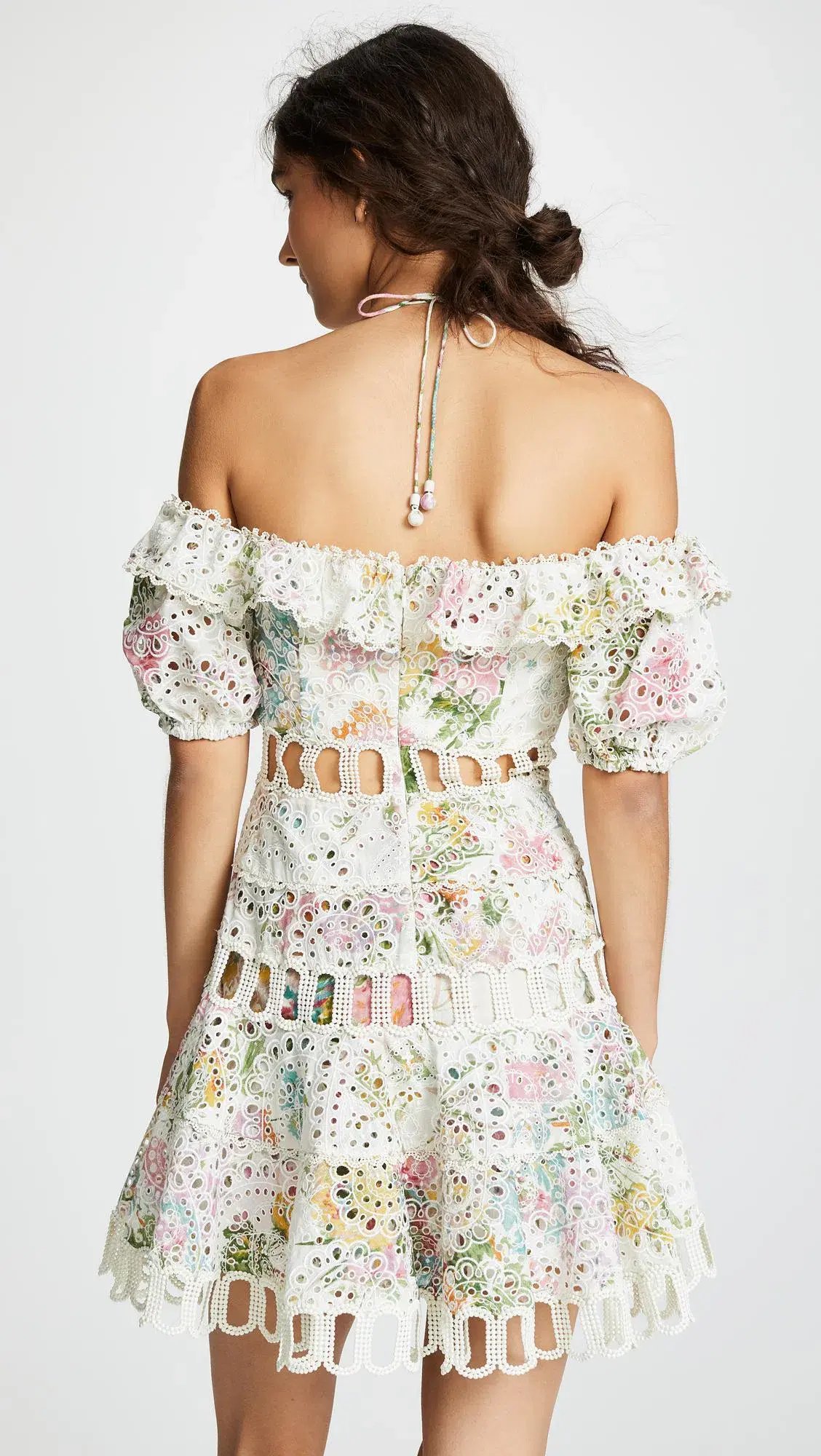 Zimmermann Heathers Off Shoulder Dress Garden Floral Size 6 photo 3