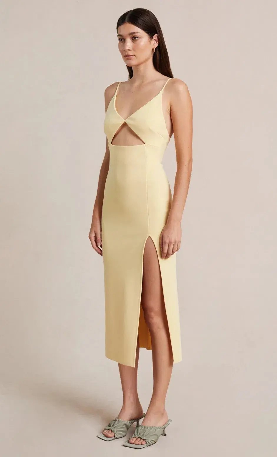 Bec & Bridge Josette Midi Dress Butter Size 8 photo 3